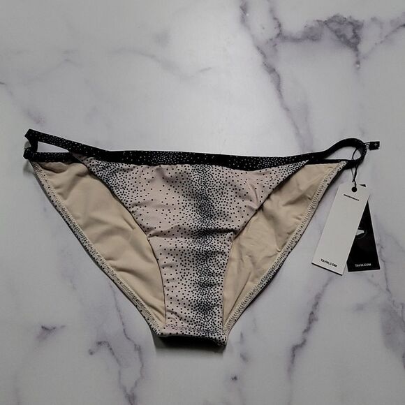 🍑tavik🍑antic Moderate Bikini Swim Bottoms TAPIOCA PERCY DOT - Picture 4 of 7